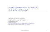 APA Documentation (6 th  edition):  A Self-Paced Tutorial