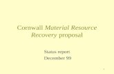 Cornwall  Material Resource Recovery  proposal