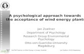 Acceptance  of wind energy plants -