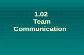 1.02  Team  Communication