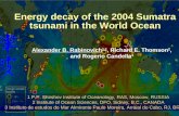 Energy decay of the 2004 Sumatra tsunami in the World Ocean