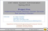 CNT 4603: System Administration Spring 2014 Project Five