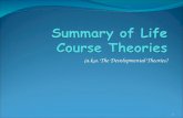 Summary of Life Course Theories