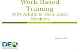 Work Based Training WIA Adults & Dislocated Workers