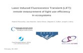 Laser Induced Fluorescence Transient (LIFT): remote measurement of light use efficiency