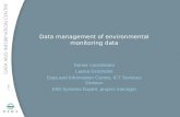 Data management of environmental monitoring data