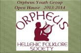 Orpheus Youth Group Open House   2013-2014