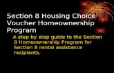 Section 8 Housing Choice Voucher Homeownership Program