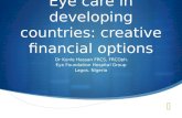 Eye care in developing countries: creative financial options
