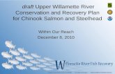 draft  Upper Willamette River  Conservation and Recovery Plan  for Chinook Salmon and Steelhead
