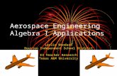 Aerospace Engineering Algebra I Applications