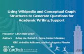 Using Wikipedia and Conceptual Graph Structures to Generate Questions for Academic Writing Support