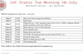 LHC Status Tue  Morning  10 - July   Bernhard Holzer, Jan Uythoven