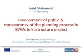 Involvement of public & transparency of the planning process in IWWs infrastructure project