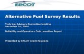 Alternative Fuel Survey Results Technical Advisory Committee Meeting December 2 nd , 2004