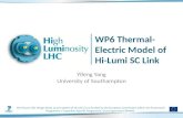 WP6 Thermal-Electric Model of Hi- Lumi  SC Link