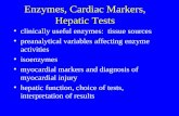 Enzymes, Cardiac Markers, Hepatic Tests