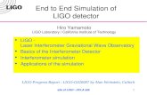 End to End Simulation of LIGO detector