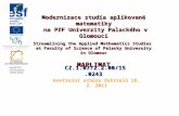 Modernizace studia aplikované matematiky  na PřF Univerzity Palackého v Olomouci