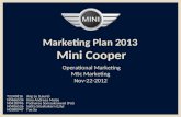 Marketing Plan 2013  Mini Cooper