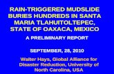 RAIN-TRIGGERED MUDSLIDE BURIES HUNDREDS IN SANTA MARIA TLAHUITOLTEPEC, STATE OF OAXACA, MEXICO