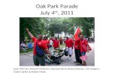 Oak Park Parade July 4 th , 2011