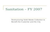 Sanitation – FY 2007