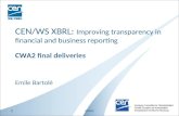 CEN/WS XBRL:  Improving transparency in financial and business reporting