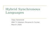 Hybrid Synchronous Languages