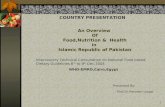 An Overview  Of  Food,Nutrition &  Health  in  Islamic Republic of Pakistan