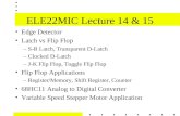 ELE22MIC Lecture 14 & 15