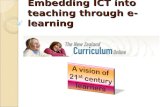 Embedding ICT into teaching through e-learning