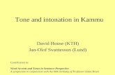 Tone and intonation in Kammu