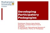 Developing Participatory Pedagogies