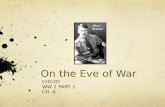 On the Eve of War