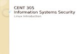 CENT 305 Information  Systems Security
