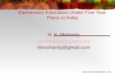 Elementary Education Under Five Year Plans in India