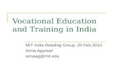 Vocational Education and Training in India