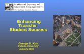 Enhancing Transfer  Student Success George D. Kuh Indiana University January 2004