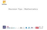 Revision Tips : Mathematics