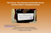 The Census, The American Community Survey and the Nation’s Statistical System
