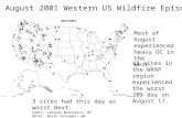 The August 2001 Western US Wildfire Episode