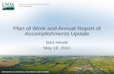 Plan of Work and Annual Report of Accomplishments Update