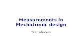 Measurements in Mechatronic design