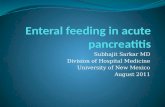 Enteral  feeding in acute pancreatitis