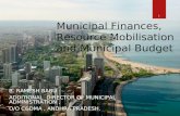 Municipal Finances, Resource Mobilisation and Municipal Budget