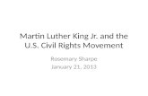 Martin Luther King Jr. and the U.S. Civil Rights Movement