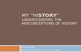 My “ Hi STORY ” Understanding the Misconceptions of History