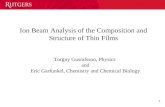 Ion Beam Analysis of the Composition and Structure of Thin Films