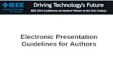 Electronic Presentation Guidelines for Authors
